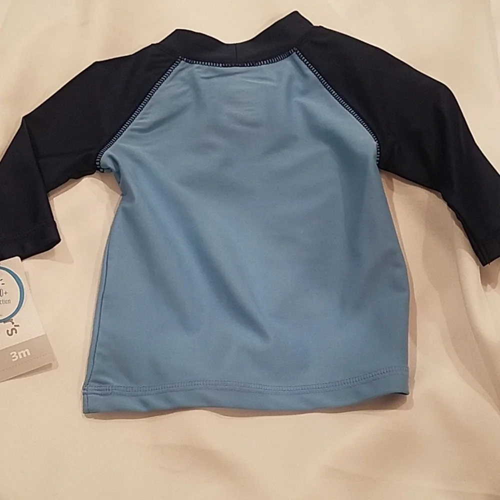 Carter's Rashguard Swim Trunks Baby Boys 3 months Whale UPH 50+ Sun Protection